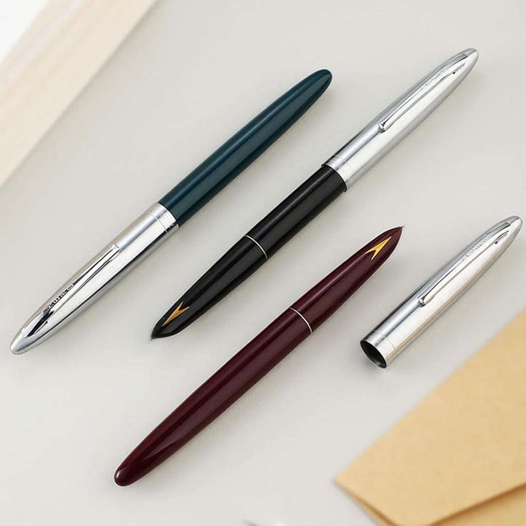 Ranvi Hero Fountain Fine Nib 329-2 Pen, 0.5mm (Black)