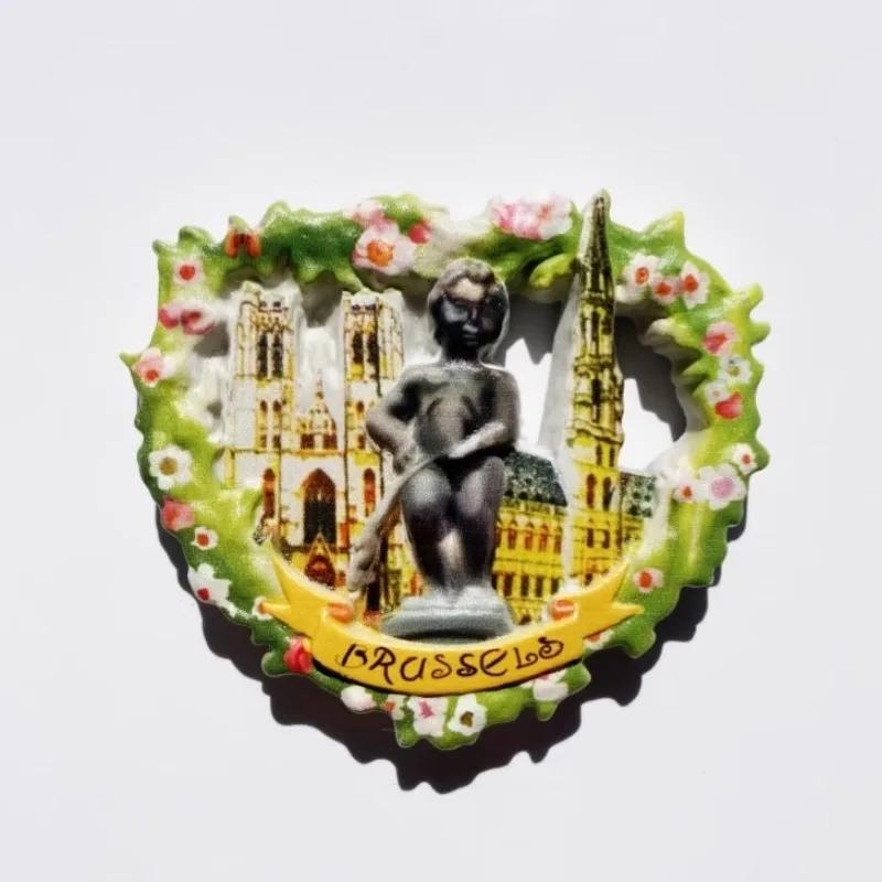 Belgien Souvenirs Brüssel Kühlschrankmagnete Brügge Kühlschrankaufkleber Heimdekoration Geburtstagsgeschenke