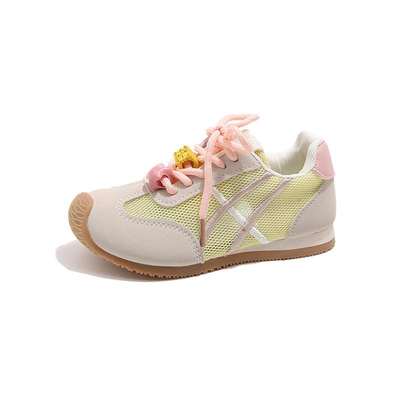 2025 spring and summer new Ming series low saturation moral training shoes girls lace-up casual versatile color matching flat-soled Forrest Gump shoes