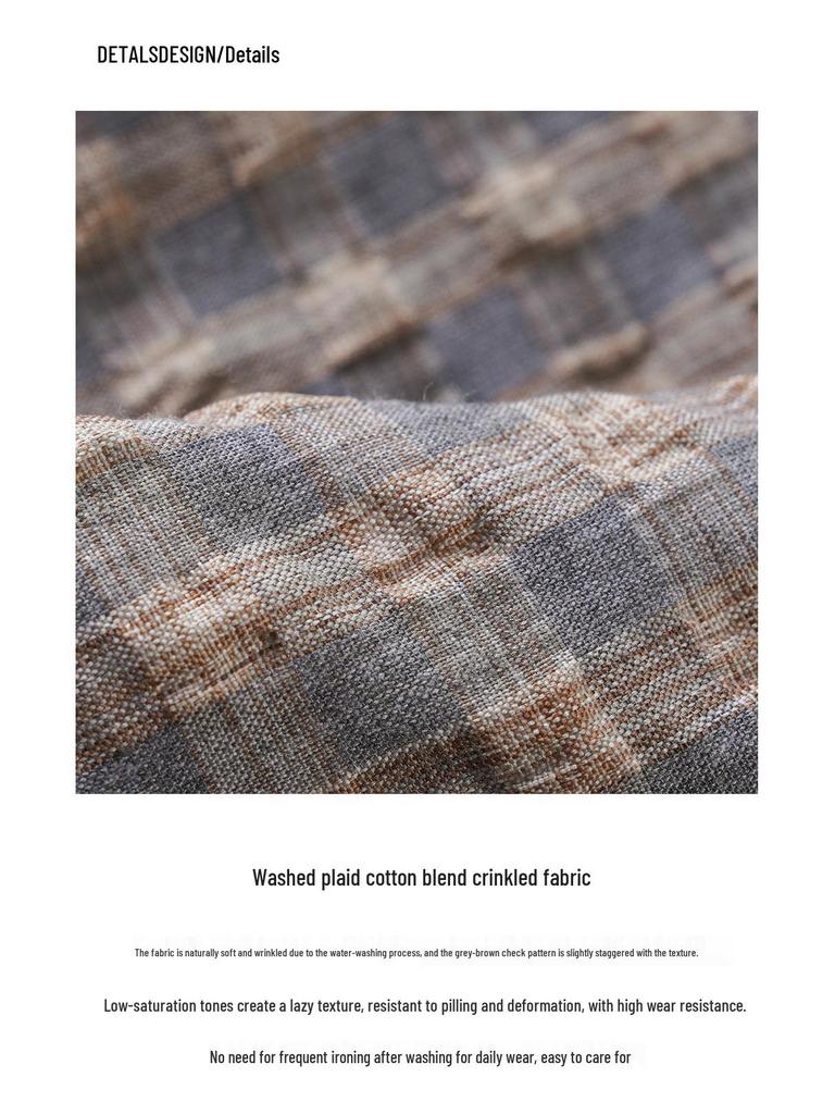 Elegantes Rüschen-Karos-Schlankmacher-Hemd – Vielseitig und Stilvoll