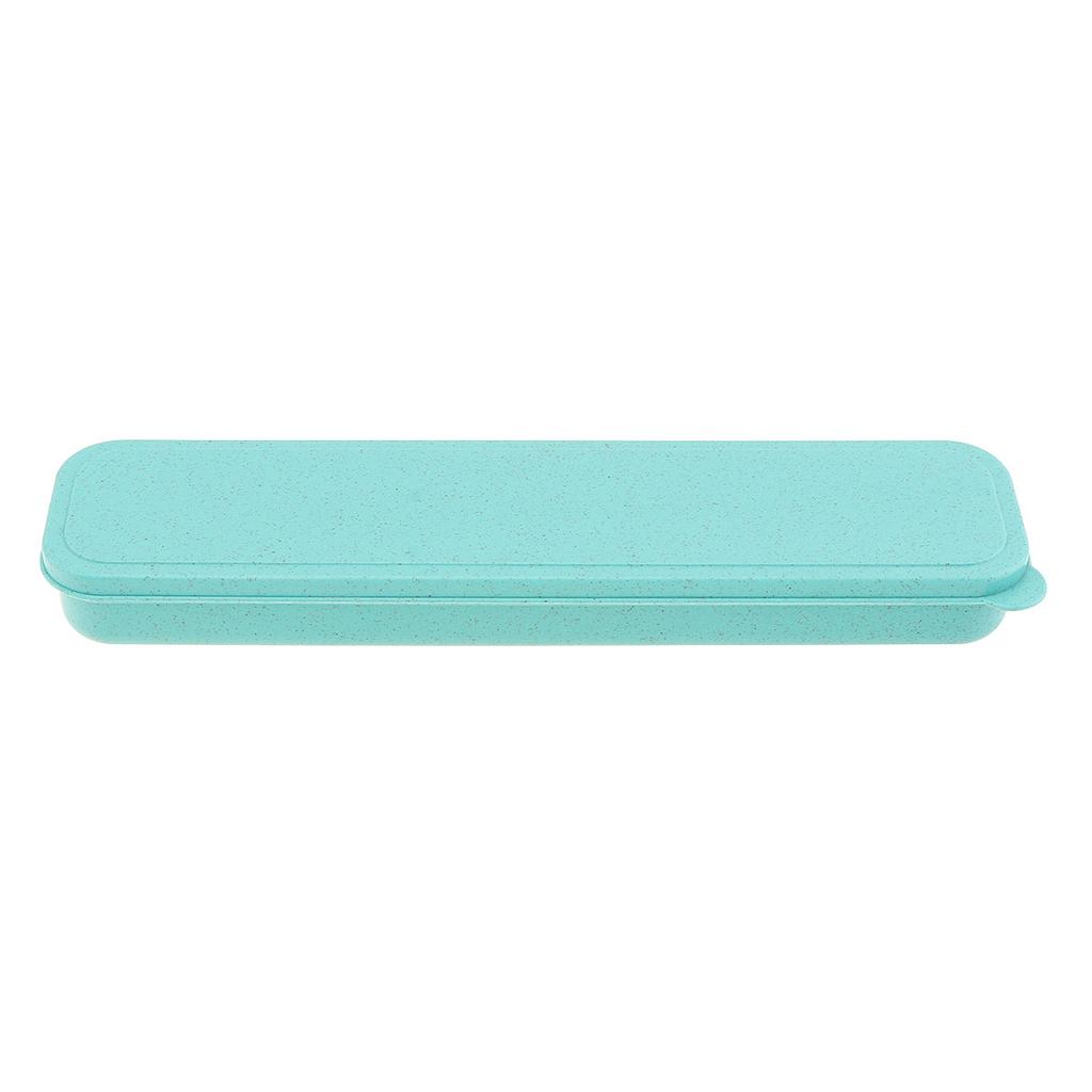 Split Type Wheat Straw Portable Tableware Storage Box Dinnerware Boxes for Camping, School , Picnics