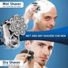 Men's Electric Razor, 8D Upgraded 6-in-1 Bald Razor, Waterproof Wet/Dry Shaver, Beard Care Set for Men, Wireless Rechargeable Electric Shaver