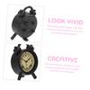 Alasum Miniature Alarm Clocks, Set of 4, 112 Scale, Alloy, Dollhouse Furniture, Accessories, Table Clocks, Photography Props, Interior Decoration,
