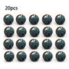 33mm Vintage Blue Ceramic Knob Polished Metal Finish Antique Drawer Pulls for Cabinet Doors Home Decor Handles