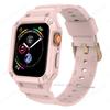 Case for Apple Watch Band 44mm 45mm 49mm 42mm 40/38 Watch Strap for Iwatch 7 8 6 5 4 SE TPU Protective Cover Silicone Bracelet