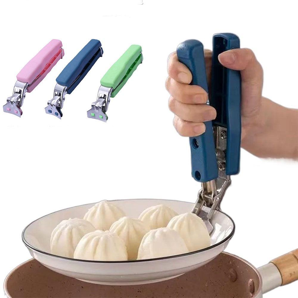 Stainless Steel Bowl Plate Clips Anti-Scald Bowl Lifter Clamp Hot Bowl Gripper Kitchen Tool