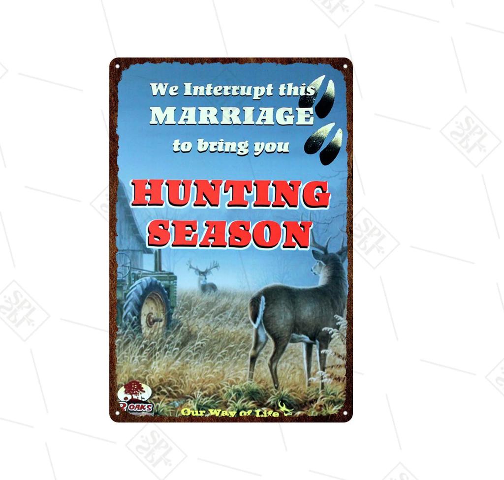 Animal Metal Sign Vintage Forest Park Doorplate Cat Bird Metal Tin Plate Fishing Plaque Bar Wall Sticker Farm Home Decoration