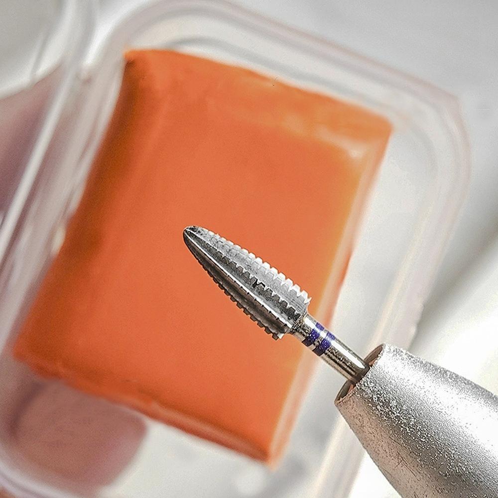 1pc Russian-style Cuticle Cleaning Clay with Quick Nail Polishing Head