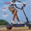 קורקינט חשמלי W8 מנוע 750W סוללה 48V14Ah, מהירות מקסימלית 40 קמ"ש צמיגי שטח 9.3 אינץ', בלם משולש עם אפליקציה מתלים כפולים קורקינטים חשמליים