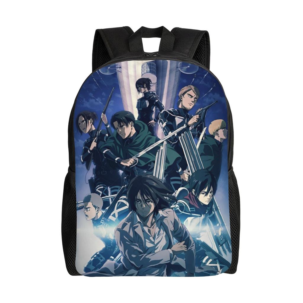 Wings of Freedom Shingeki No Kyojin  Anime Backpack Fashion High School Work Daypack Attacks on Titans Laptop Shoulder Bag Gift