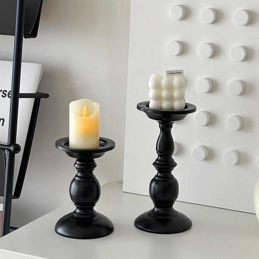 Roman Column Retro Style Aromatherapy Candle Holder for Dining Table Decor