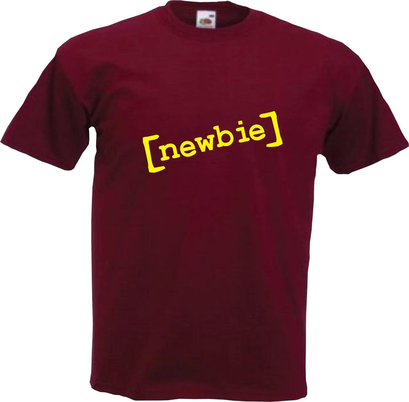 NEWBIE - FUNNY SCRUBS SLOGAN Mens Womens Kids T-Shirt L