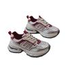 Dad Shoes Girl 2025 Spring New Thick-soled Height Increasing Leather Versatile Casual Shoes Campus Lightweight Sports Running Shoes