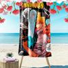 Chainsaw Man Print Beach Towel, Large Soft Quick Dry Towel for Beach Camping Swimming