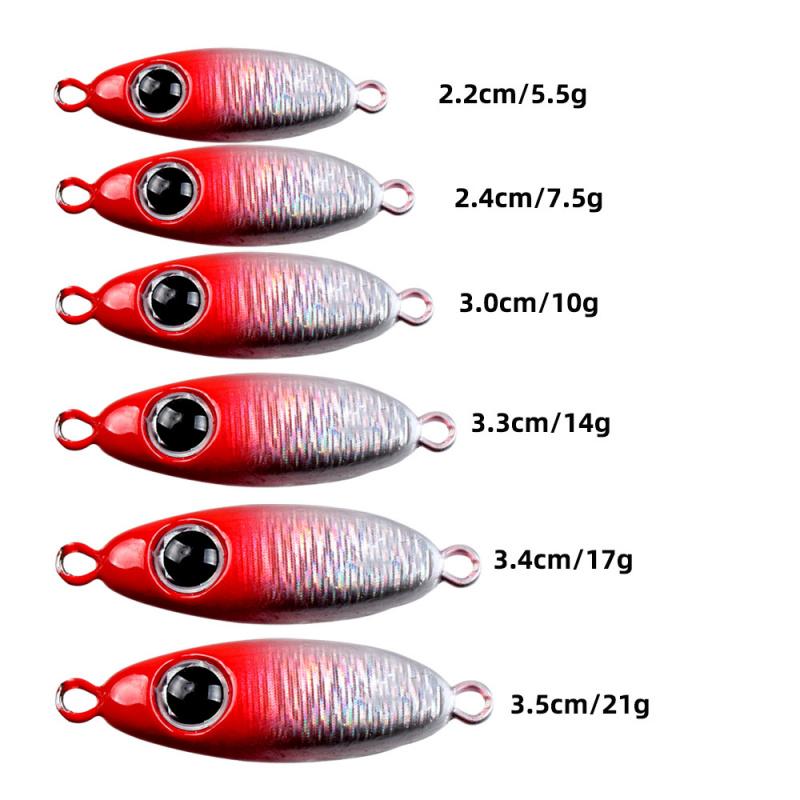 Sea Fishing Lure Jigging Bait Long Casting Laser Big Eye5.5g-21gMetal Hard Bait Bass Red Snapper Special Fake Bait