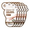 SADOER Coconut Foot Mask Moisturizing Whitening Foot Peeling Mask Anti-aging Exfoliating Feet Pedicure Exfoliant Feet Skin Care