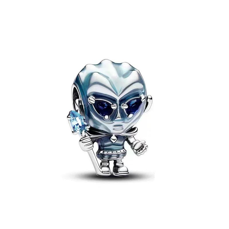 New Disney Charms Bracelet Winnie the Pooh Beauty and the Beast Dumbo Monsters Inc Jewelry for Women