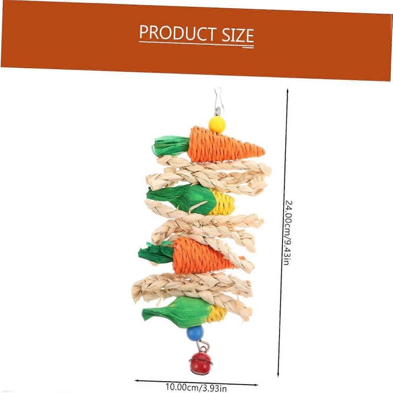 6 Stück Hamster Kauspielzeug Reinigungsspielzeug Sport Snacks Kauspielzeug Kaninchen Zahn Kauspielzeug Kaninchen Karotten Spielzeug Heu Gras Bälle Kleintier Spielzeug Kaninchen Kuscheltiere