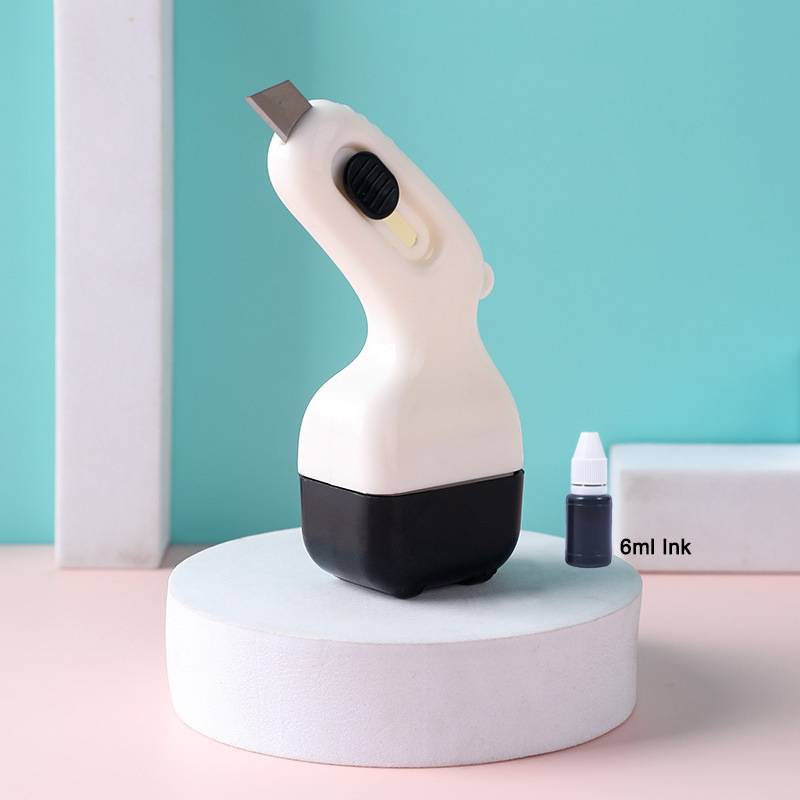 New 3D Confidential Roller Multifunctional Rolling Garbled Code  Seal Express Unpacking Coater Graffiti Stamp Refillable Ink