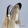 Handmade Japanese Lolita Bonnet Hat With Lace Trim Bow Hair Accessory Cosplay Anime Convention