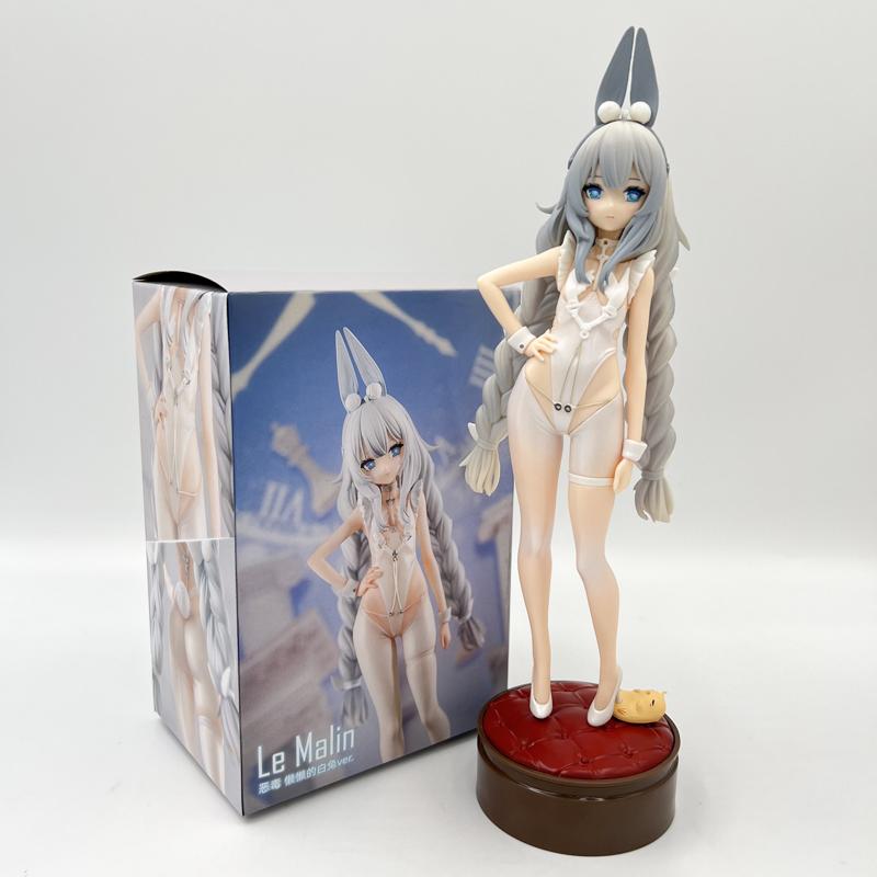 AniGame Azur Lane Le Malin Listless Lapin Ver Anime Girl PVC Action Figure Toy Collection Model Doll Gifts