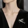 Chinese-style Enamel Swallow Brooch, A High-end, Fashionable and Elegant Brooch for Women, Exquisitely Luxurious