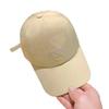 (Einheitsgröße, beige) Damen Baseballkappe Stylisch Buchstabe Bestickt Verstellbar Atmungsaktiv Breiter Schirm Sonnenhut