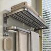 Miling No-Drill Wall-Mounted Bathroom Storage & Towel Rack