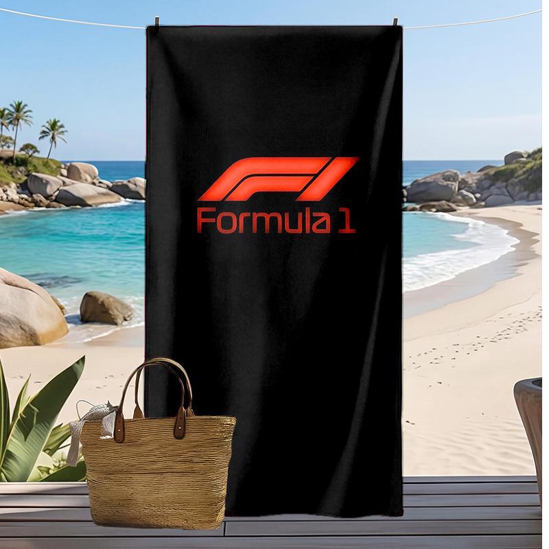 Asciugamano da Spiaggia Stampa F1 Morbido Portatile Asciugatura Rapida?Asciugamano Asciutto Per Piscina Vacanza Estiva Sport all'Aperto