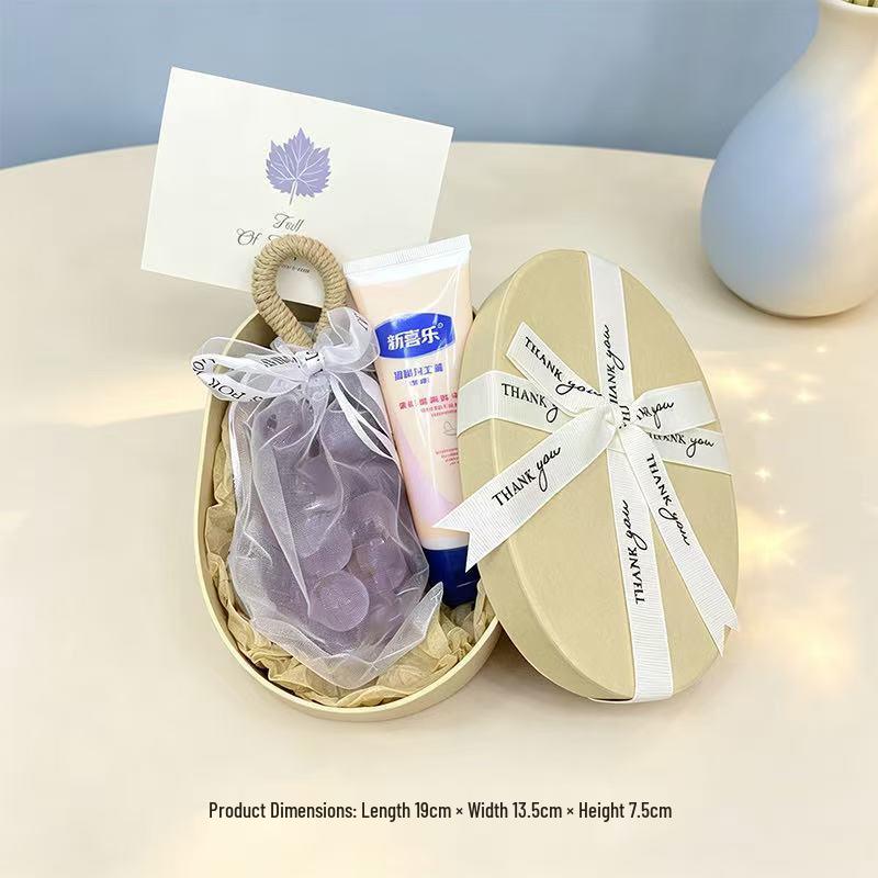 Handmade Crystal Grape Cluster Soap Gift Set - Transparent Simulation Grape Soap