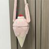 JIAERDI Japanese Kawaii Fluffy Ice Cream Shoulder Bag Women Lolita Sweet Cute Crossbody Purse Lightweight Ladies Petite Chic