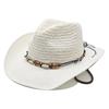 Spring and Summer New Men's and Women's Retro Sunshade Beach Jazz Hat Fashion Top Hat Big Edge Western Denim Straw Hat