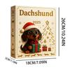 Dachshund Christmas Advent Calendar 2025 2D Acrylic Dog Pendants 24 Days Countdown Calendar Collectible Cute Animal Ornaments