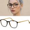 Eyeglass Frames ML5087 05A Thin Horn-rimmed Frames for Women and Men Square