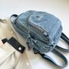Lightweight Denim Backpack Women's Outdoor Travel Multifunctional Chest Bag Shoulder Crossbody Bag
