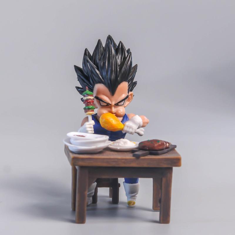 Vegeta Figure Son Goku Eating Pvc Action Figures Collection Model Toys For Children Christmas Gifts