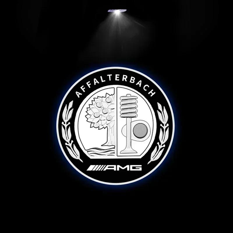 XDFMN1 Hot 2026 For Benz 2pcs Car Door Welcome Light Logo Emblem For Mercedes Benz A C E GLC GLA GLE GLB Class W177 W205 W212 W213 X253