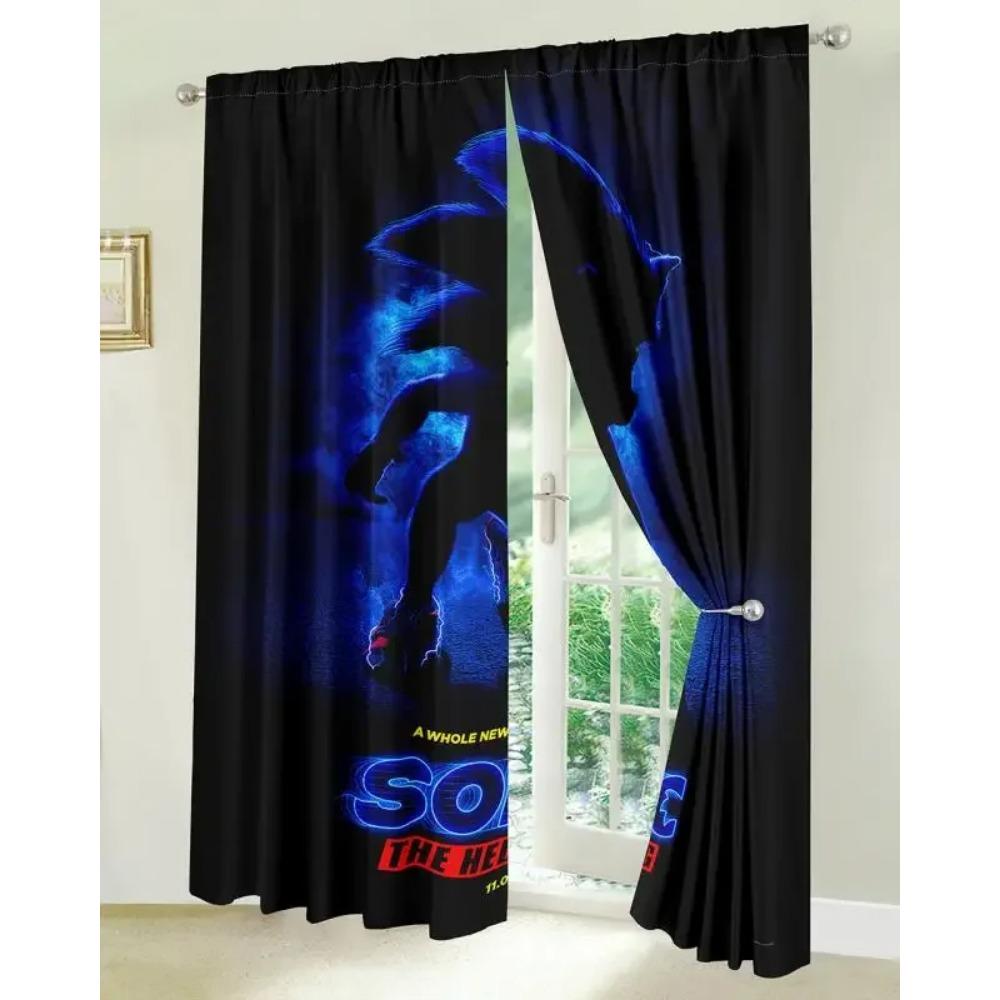 Cartoon Cute Lovely Kids Child Like Gift Light Filtering Drape Window Curtains for Living Room Bedroom Kitchen 2 Pieces Decor