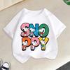 Snoopys Kids TShirt Anime Boys Girls Short Sleeve Tops Summer Breathable Baby Cartoon Tees Cute Dog Print Clothes Birthday Gifts