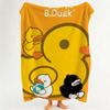 Toy Y Yellow R Rubber D Duck Throw Flannel Throw Blanket Suitable for Sofa Living Room Bedroom