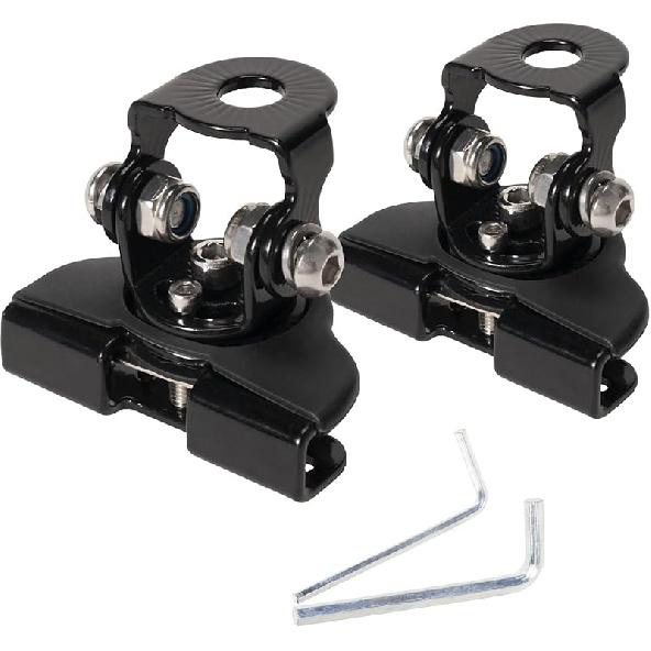 LED Light Bar Mounting Bracket 2PCS Universal Adjustable Pillar Hood Work Lamp Mount Non-Destructive Fixing Ditch Light Brackets Bumper Mount For