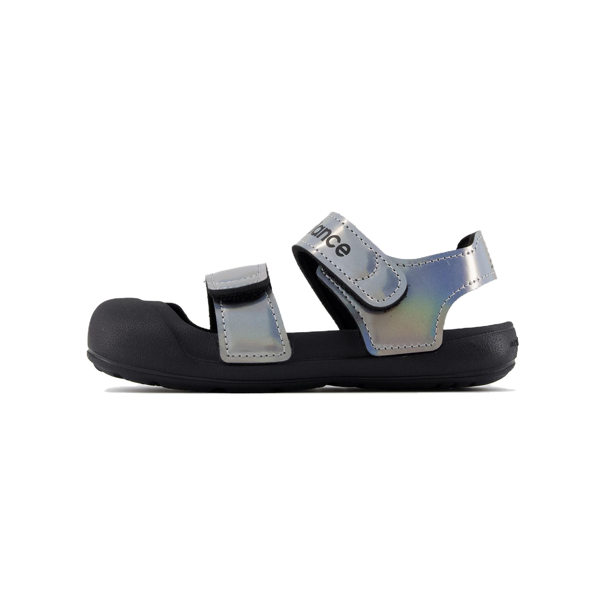 

New Balance Nb 809 Удобная мягкая подошва, защита от ударов, износостойкие, дышащие, низкие кроссовки для ходьбы, детская обувь, серебристо-черный SIA809J3 25