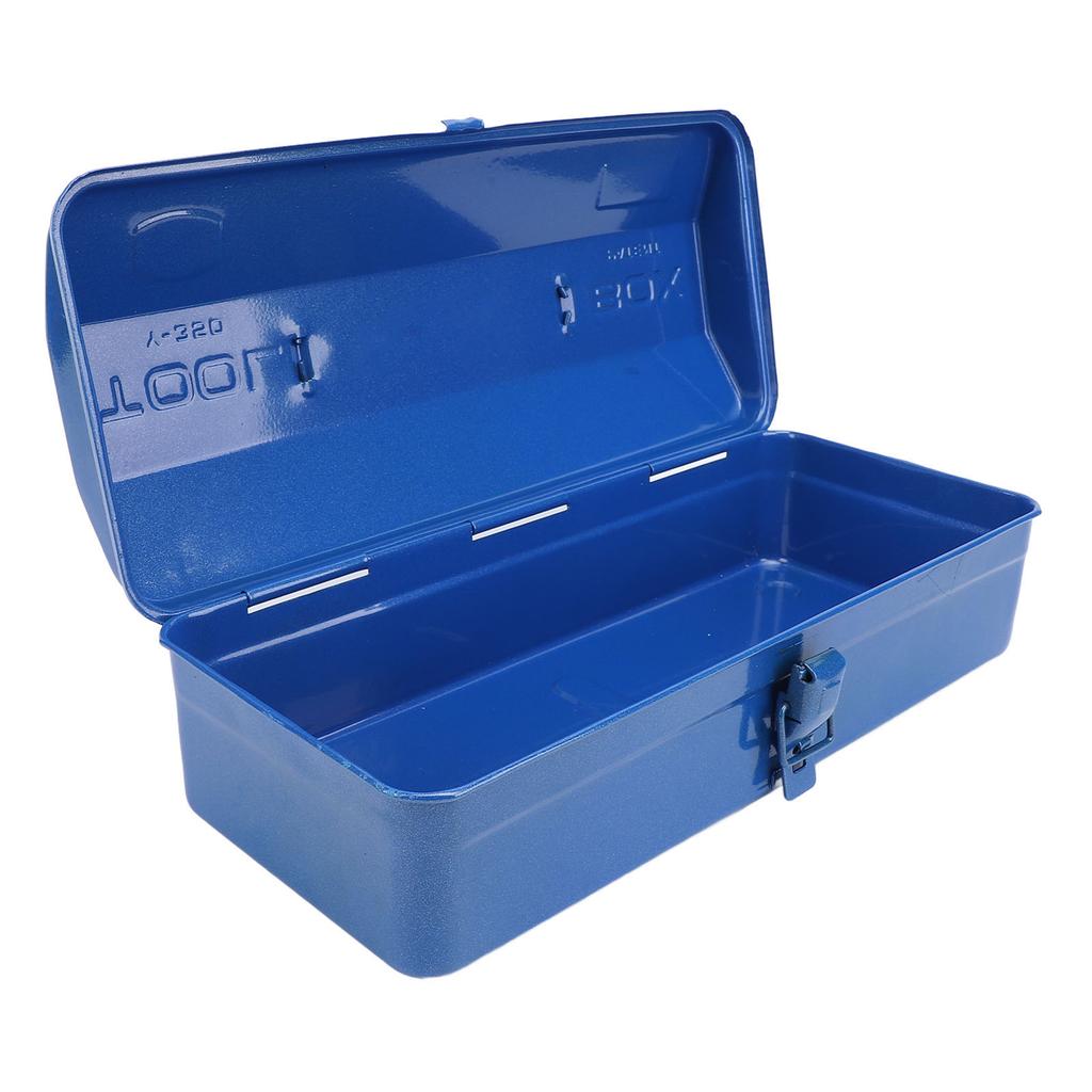 Blue Toolbox Metal Structure High Load Bearing Portable Tool Storage Organizer for Workshop Garage Car Job Site 350