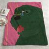 artist CChoi Haeryungg Throw Warm Soft Flannel Blanket Multiuse for Sofa Bed Camping Travel Nap