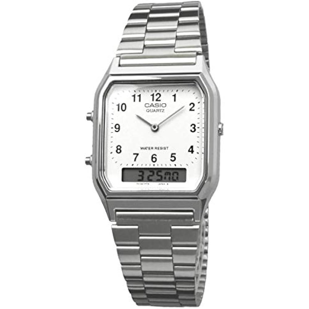 [Casio] CASIO Analog and Digital Quartz Men's Watch AQ-230A-7B Silver Overseas Model [Parallel Im...
