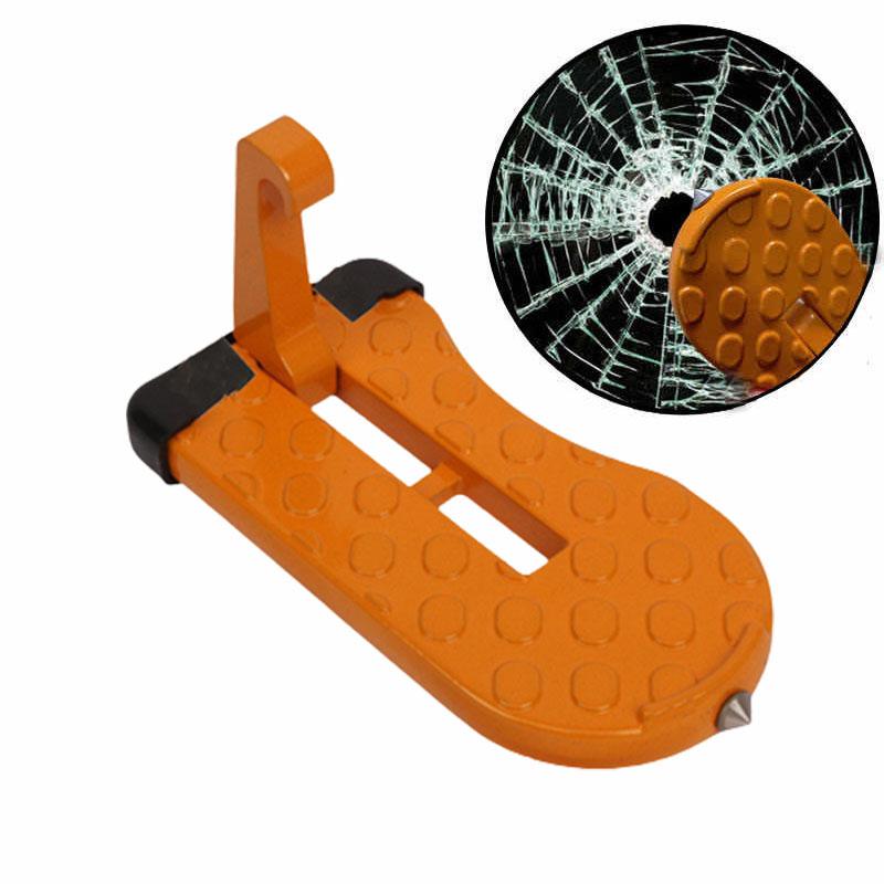 Sammenleggbart biltakstativ trinn bildørtrinn Universal låsekrok Hjelpefotpedal for fotpedal i aluminiumslegering sikkerhetshammer