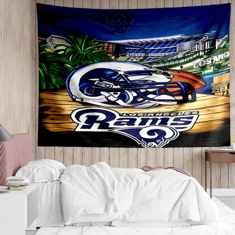 Los Angeles Rams logo Tapestry for Bedroom Aesthetic Classroom Tapestries Wall Hanging for Living Room Dorm Office,Ideal Creative Gift
