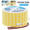 DC12V 24V COB LED Streifenlicht 480 528 LEDs/m Hohe Dichte Flexibles Band 8mm RA90 FOB LED Lichtleiste 3000K 4000K 6000K 5