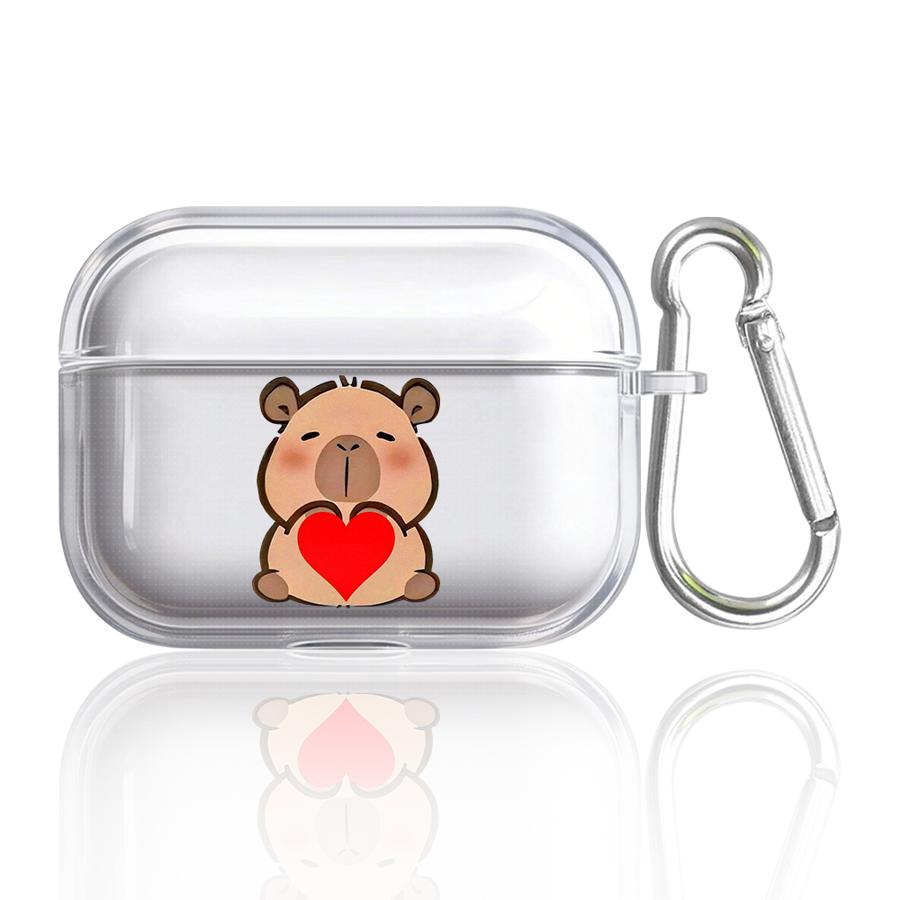Capybara Cute Clear Earphone Cases Cover Case For Airpods 4 2 3 Pro2 Pro3 1 Pro