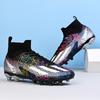 Factory direct sales explosive football shoes boys high-top long nails broken nails students grass training game sports shoes